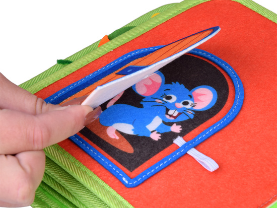 Felt manipulation book FARMA windows Velcro stickers ZA6025