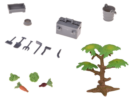 FARM ANIMALS SERIES Barn with road + tractor, figures and accessories ZA5687