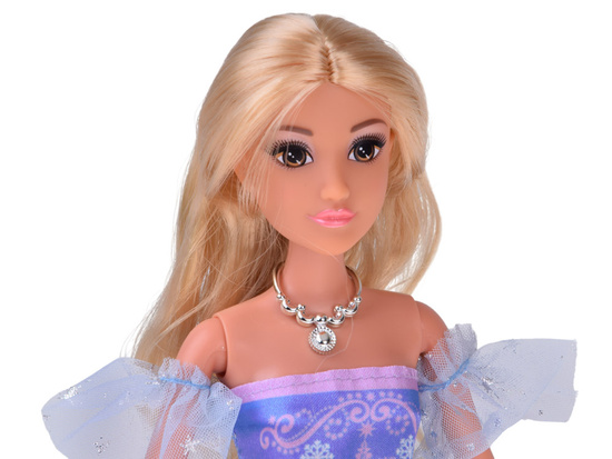 Princess doll in a ball gown with a white horse and carriage ZA5419