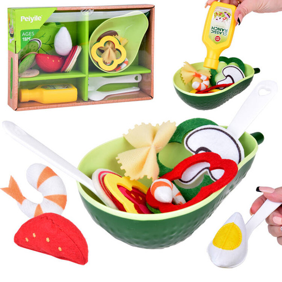 SOFT Salad Maker Set Material Vegetables Avocado ZA5243