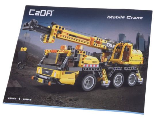CaDA technical construction blocks 658 pieces CRANES movable elements ZA 5690