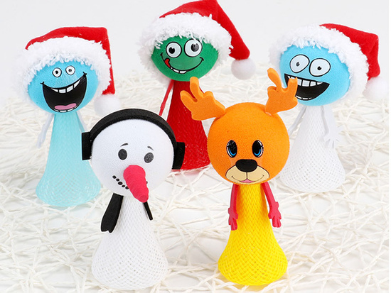 Santa's Elf Jumper spring toy Santa Claus Reindeer Snowman ZA 4708