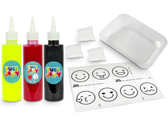 TUBAN kreatywny zestaw Tubi Jelly Emotki 3 Kolory żelowe figurki ZA6126