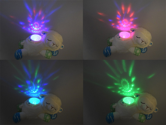 Projector lamp mascot SHEEP plush toy stars lullabies noise ZA4797