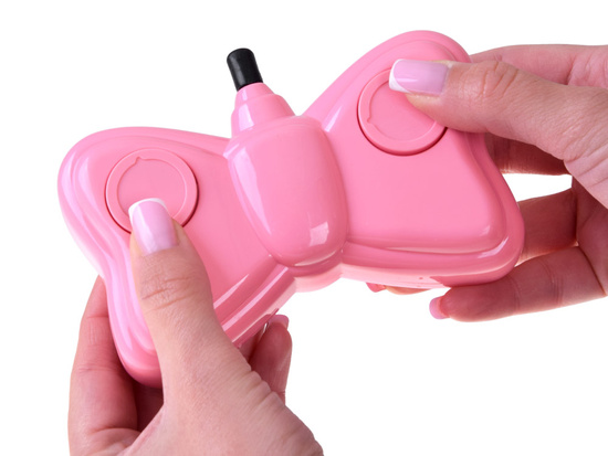 Pink RC Convertible Car with Lights and Remote Control RC0713