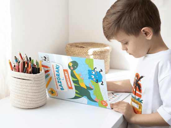 Kapitan Nauka Bazgraki i dinozaury. Kolorowanie KS1191