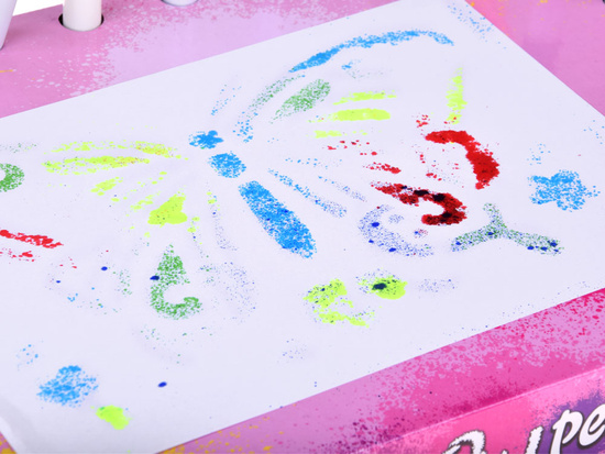 AIRBRUSH Creative Art Set - Painting Pump, Markers and Stencils ZA5710