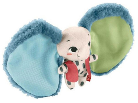 Mattel Fisher Price Sensory Elephant Cuddly Toy - Big Ears ZA6044
