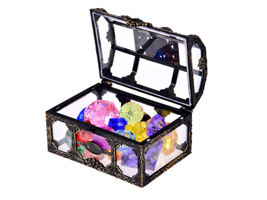 Pirate Chest with Colorful Crystals - Discover Underwater Treasure SP0782