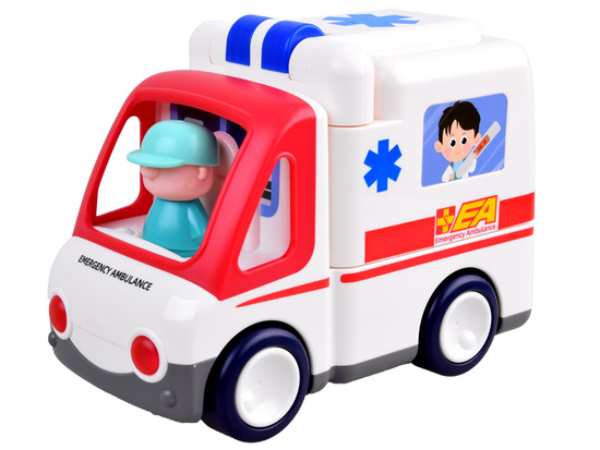 Toy car Ambulance interactive patient ZA4540