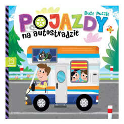 Aksjomat Pojazdy na autostradzie. Duże puzzle. Książki dla najmłodszych  KS0958