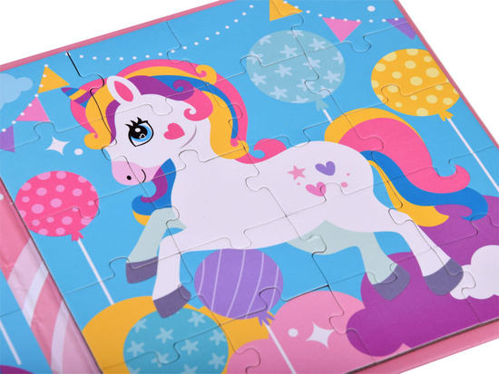 Magnetic puzzle book Unicorn 40 elements ZA4269