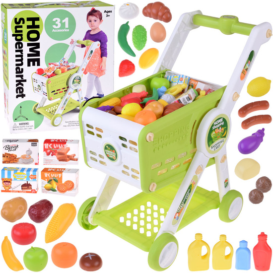 Shopping Cart + Grocery Accessories Playing Shop ZA5897