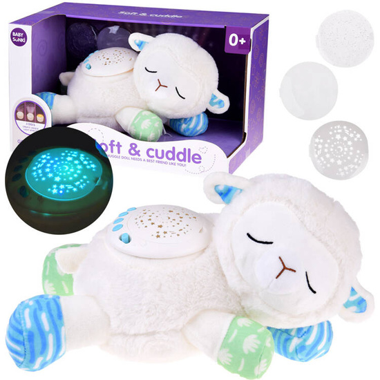 Projector lamp mascot SHEEP plush toy stars lullabies noise ZA4797
