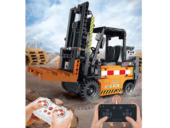 Construction blocks Remote-controlled FORKLIFT, mobile, 722 pieces, ZA5796