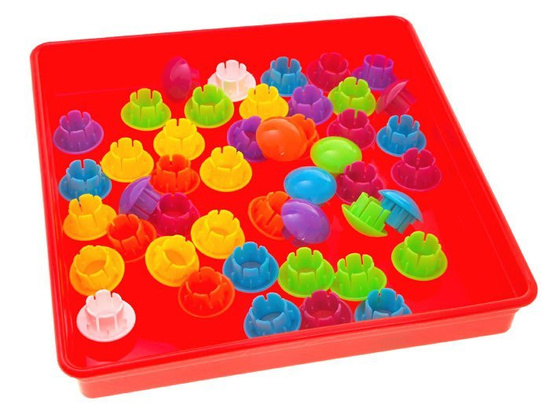Creative Montessori mosaic button puzzle - pin pictures ZA1706