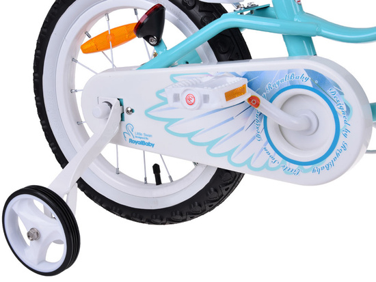RoyalBaby Children's Bicycle 16" Little Swan, basket, side wheels RB16-18