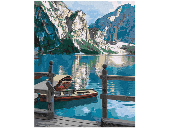 Malowanie po numerach 40x50 cm KHO2763 Górski spokój AP0074 