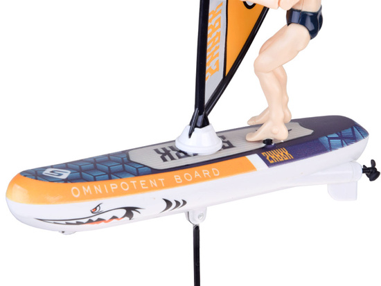 Remote-controlled, luminous WINDSURFER floating with remote control RC0740