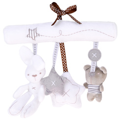 Cute soft pendant for a pram or cot, rattle with melody ZA5714