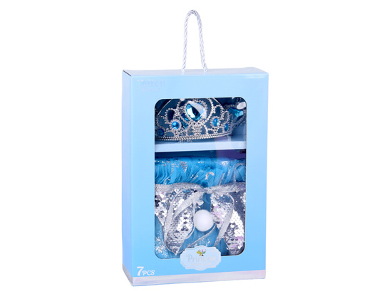 Princess Costume "ICE QUEEN" - Cape and Jewelry Set ZA6028