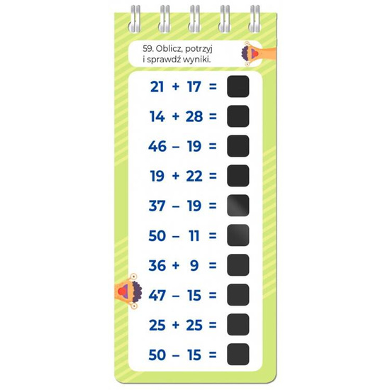 Aksjomat Magiczny quiz Dotknij magii Dodaję i odejmuję do 100 Zakryte - odkryte KS0862
