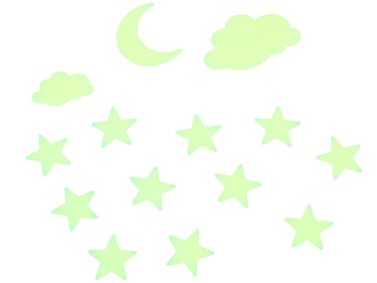 Magical Fluorescent Butterflies and Stars – Glowing Stickers ZA5681