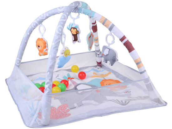 Educational Play Mat with Arch + Play Yard + Colorful Balls + Toys ZA5823