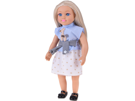 Elegancka Lalka 48 cm z długimi blond włosami – urocza stylizacja ZA5843