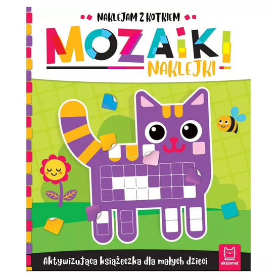 Mosaic stickers I'm sticking with a kitten activity book KS0941