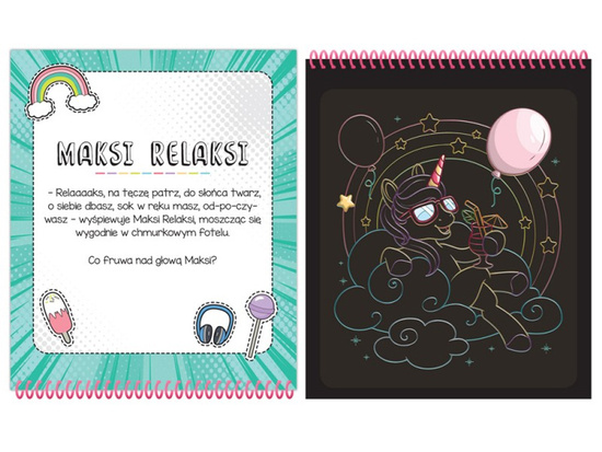 Beautiful unicorns. Scratch card with stylus KS0955
