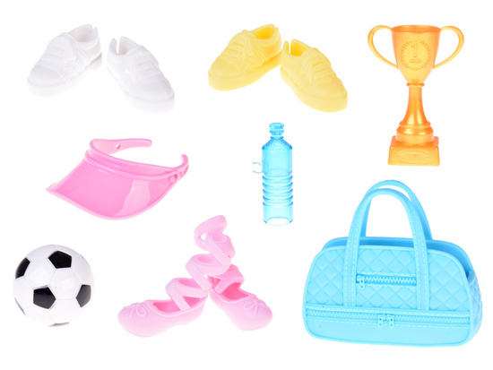 Anlily Lalka SPORTOWIEC Piłka nożna, gimnastyka, bieganie, takewondo ZA5696