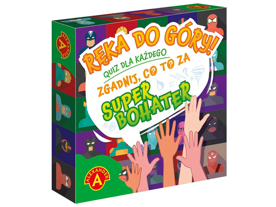 Alexander Pocket Board Game Quiz Hands Up! Guess the Superhero GR0810