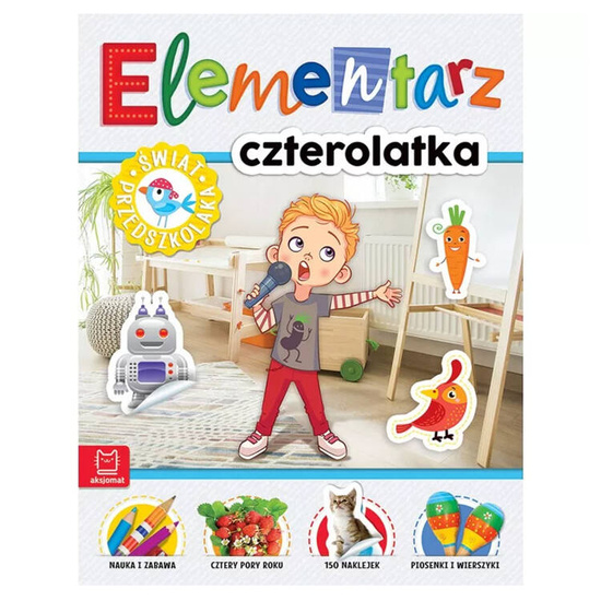 Aksjomat Elementarz 4-latka Świat przedszkolaka książka aktywizująca z zadaniami KS0910