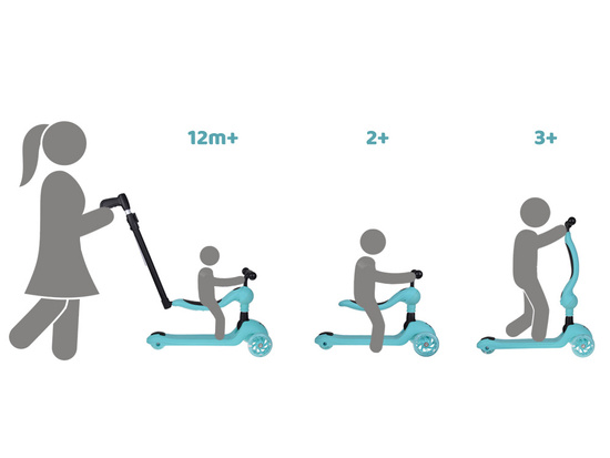 Tiny Bike 2in1 Ride-on Scooter 3-wheeled Balance Lighting Wheels SP0783