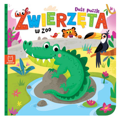 Aksjomat Zwierzęta w zoo. Duże puzzle KS1189