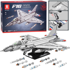 Reobrix F16 fighter plane building blocks 1337ele A5801