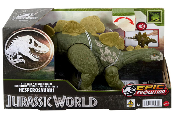 Mattel Jurassic World Dinosaur Hesperosaurus Wild Roaring Posable Figures ZA6053