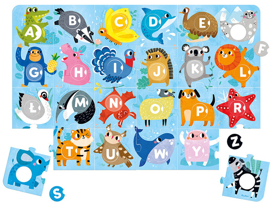 CzuCzu Duuuże puzzle z dziurką Alfabet ZA4077
