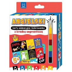English educational cards and coloring book 5+ KS0776