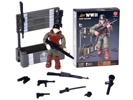 WWII soldier figures, model to assemble, 28 pieces, ZA5723