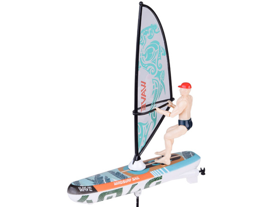 Remote-controlled, luminous WINDSURFER floating with remote control RC0740