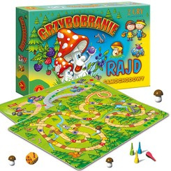 Board game 2 games Mushroom picking + Rally 2in1 GR0581