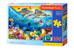 Puzzle 100 pcs. Dolphins in the Tropics