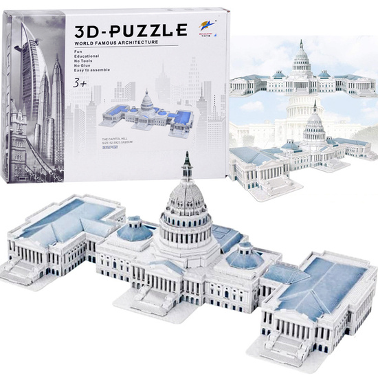 The Capitol Hill 3D Puzzle 132-pieces 3D Puzzle ZA5400