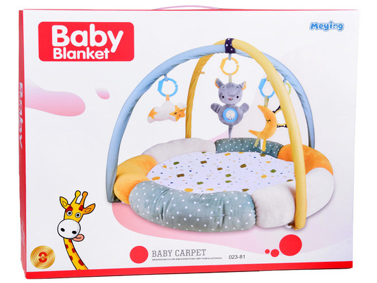 Soft educational mat with a CLOUD arch in muted colors ZA5590