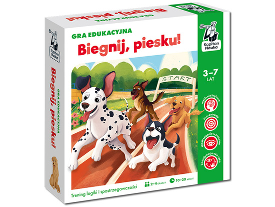 Kapitan Nauka Biegnij, piesku! Gra edukacyjna - logika i spostrzegawczość GR0734