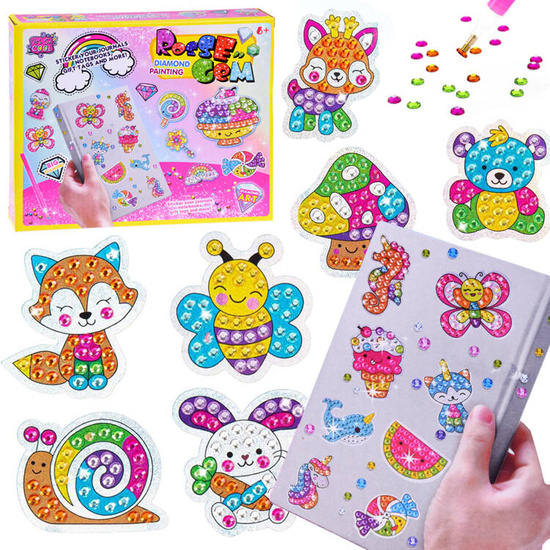 Diamond embroidery creative set ANIMALS STICKERS collage ZA4663