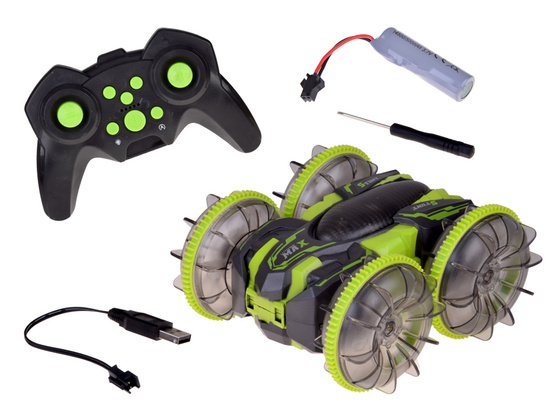 Amphibious Car 2-in-1 Stunt R/C Remote Controlled – Drives, Floats, Lights Up RC0735