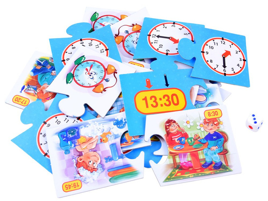 Jawa Educational puzzle game We learn TIME - what time is it? GR0455